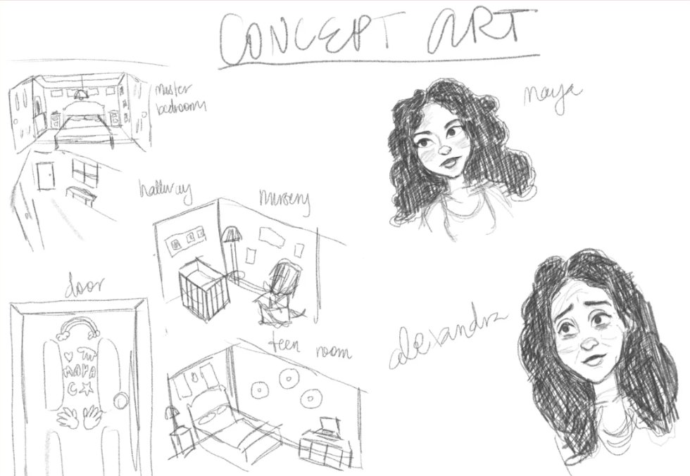 Concept art — characters and environments