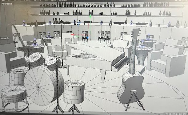 Cinema 4D scene — perspective view